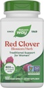 Nature's Way Red Clover Blossom Herb, Traditional Health Support for Women*, 800 mg per 2-Capsule Serving, Non-GMO Project Verified, Red Clover Supplement, 100 Vegan Capsules (Packaging May Vary)