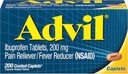 Advil Ibuprofenのタブレット、200の計算