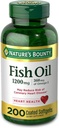 FIsh Oil by Nature's Bounty, Dietary Supplement, Omega 3. Supports Heart Health, 1200 Mg, 200 Rapid Release Softgels