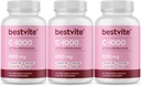 BESTVITEビタミンC 1000mg(360ベジタリアンカプセル)(Citrus Bioflavinoids付き120 x 3) - 無菌 - 完全菜食主義者 - 完全菜食主義者 - 完全菜食主義者の非GMO - グルテンフリー