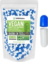 XPRS Nutra Size 3 Empty Capsules - 1000 Count Vegan Capsules - Vegetarian Pills - DIY Vegetable Capsule Filling - Veggie Pill Caps (Blue/White)