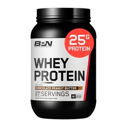健康パフォーマンス栄養, BPN Whey Protein + Casein Protein Powder Blend, Chocolate Peanut Butter, 25g Protein perサービングサポートリーンマッスル回復, 27 サービングパーティーテスト