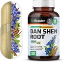 BIO KRAUTER Dan Shen Root カプセル - 1200 mg 強度 - 100 赤いセージキャップ - 抗酸化物質 - サルビア Miltiorrhiza ルート - ビーガン