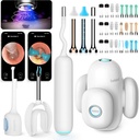 BEBIRD Home 30S Ear Care System - Ear Canal Cleaner with Flexible Scope FHD Camera, UVC LED Light, Visual Ear-Drops Dropper, Wax Removal Tweezers Tool to Clean Ear, 3 Set Cleaning Kits for Adult/Kids