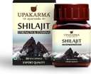 Upakarma Ayurveda 100% Pure Shilajit 90 Capsules for Strength,Stamina,Immune Support,Natural Source of Fulvic Acid & Trace Minerals-1000 MG for 2 Capsule(Daily Dosage), 45 Days of Supply - Pack of 1