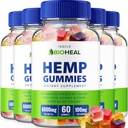 BioHeal Hemp Gummies - Hemp Seed Extract Bio Heal Hemp Gummies Tinnitus Herbal Supplement、健康とウェルネスサポート、すべてのNatual Hemp Gummy Advanced Formula(5パック - 30グミー)