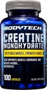 BODYTECHのクレアチンの一水化物はMicronizedサポート筋肉強さ、固まりおよび持久力(100のカプセル)をカプセルに入れます
