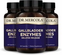 Mercola Gallbladder Enzymes博士 - Gallbladder&Digestive Health Support - Pancreatic Protease、Amylase&Lipase - Non-GMO、グルテンフリー&大豆フリー - 90 遅延リリースカプセル(90 サービング)