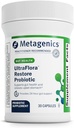 Metagenics UltraFlora Restore Probiotic - Probiotic For Intestinal Flora Support* - Relief of Occasional Loose Stools* - Probiotics for Digestive Health* - Non-GMO & Gluten-Free - 30 Capsules