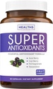 Super Antioxidants Supplement for Women & Men - High Potency Herbal & Fruit Blend with Acai, Goji, Pomegranate, Elderberry & Resveratrol for Skin Care & Immune Support - Vegan & Non-GMO - 60 Capsules