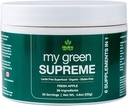 My Green Supreme Organic 6 in 1 Premium Superfood Supplement - Lectin Free and Gluten Free - 30 Servings (4.6 oz) - Fresh Apple Flavour - Enjoy in a Smoothie or Added to Any Drink