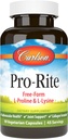 Carlson - Pro-Rite、Free-Form L-Proline&L-Lysine、健康、共同サポート&コラーゲンフォーメーション、90カプセル
