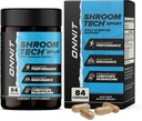 ONNIT の Shroom の技術のスポーツの毎日の練習サポート カプセル、Cordyceps のきのこ、毎日エネルギー サポートのためのカフェイン フリーの食事療法の補足、84 の計算が付いているプレワークアウトの補足