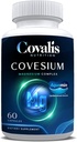 Covesium Magnesium Complex Supplement | 5 Types of Magnesium - Hydroxide, Glycinate, Citrate, Malate, Oxide | Muscle Function | 60 Capsules