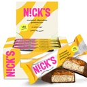 Nick’s Chocolate Caramel Protein Bars – 12-Count Box | High Protein, Low Calories, Low Carbs, Keto Friendly, No Added Sugar