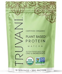 トルバニビーガンエンドウ豆プロテインパウダー | 抹茶 | 20g 有機植物由来プロテイン | 10食 | ケト | グルテンフリー・乳製品 | 低炭水化物 | 砂糖なし