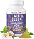 Healthy Sleep - 10 REM Inducing Ingredients - Supports All Stages of Deep Rest - Insomnia - Anxious - Restless - Melatonin - Valerian - Chamomile - Theanine - GABA - Hops - Lemon Balm - 60 Count