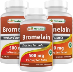 ベストナチュラルズBromelain 500mg 120錠(120カウント)