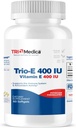 Trio-E 400 IU Vitamin E (400 IU) dl-Alpha, Dietary Supplement for Antioxidant Health & Immune System, 60 Softgels
