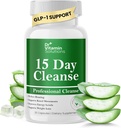 DR VITAMIN SOLUTIONS 15 Day Gut Cleanse Detox for Women, GLP-1 Support - Natural Colon & Detox Cleanse for Weight Loss - Bloating & Constipation Relief - Flushes Toxins & Supports Immunity - 30 Ct.