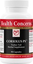 Health Concerns Coriolus PS – Turkey Tail Mushroom Supplement for Immune Support & Gut Health – Microbiome Balance – Cooling Chinese Herb – 1500mg Turkey Tail Per Serving – 90 Capsules