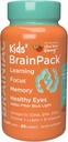 Brainiacキッズ毎日のBrainPackグミー、Omega 3 DHA EPA DPA、Choline、B6&B12、Immuneサポート、Citrus Berry Flavor、90カラットで脳の健康をサポート