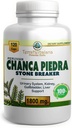 Chanca Piedra Stone Breaker | Made in USA with Premium Chanca Piedra from Peru | 1800 mg | Stone Dissolver Crusher, Kidney & Gallbladder Support | Liver Support, Flush,120 Vegetarian Soft Capsules