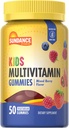 Sundance Kids Multivitamin Gummies | with Vitamins D3, C, B12, and Zinc | 50 Count | Mixed Berry Flavor | Vegetarian, Non-GMO & Gluten Free Supplement