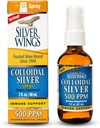 Natural Path Silver Wings Colloidal Silver - Extra Strength Liquid Immune Support Supplement- - 500ppm (2500mcg) - 2oz Spray
