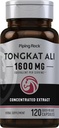 ピッピングロック トンカット アリ | 1600mg | 120カプセル | ロングジャックエキス | ハーブサプリメント | ノンGMO、グルテンフリー