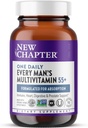 New Chapter Men's Multivitamin 50 Plus for Brain, Heart, Digestive, Prostate & Immune Support with 20+ Nutrients + Astaxanthin - Every Man's One Daily 55+, Gentle on The Stomach - 96 ct