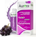 Aurora Nutrascience Micro-Liposomal Liquid Glutathione、Imme&Antioxidant Gut Health Support Supplement、Gluten Free、非GMO、砂糖フリー、10シングルサーブパケット