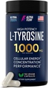 L Tyrosine 1000MG Capsules - All-Natural L- Tyrosine Supplement for Focus & Energy Boost - Non-GMO & Gluten-Free - Vegan 150 Caps -500mg x 2 per Serving