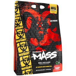 Mutant 重量ゲインプロテインパウダーウィー、カゼインプロテインブレンド、ハイカロリーワークアウトシェイク、スムージー、ドリンク、15ポンド - ストロベリーバナナ