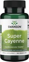 Swanson Super Cayenne - with Ginger Rhizome, Hawthorn Berry & Lecithin 100 Veg Caps