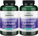 Swanson Magnesium Lactate - Mineral Supplement Promoting Muscle and Bone Health Support - Lactose-Free Lactate Mineral Form for Gentle Absorption - (120 Capsules, 84mg Each) 2 Pack