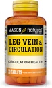 MASON NATURAL Leg Vein & Circulation, with Vitamin C, Calcium, & Green Tea for Daily Circulation Support, 30 Tablets