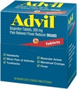 Advil Ibuprofen、200mgの2つの上塗を施してあるタブレット(4)の50のパケット