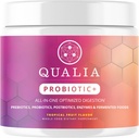 Qualia Probiotics - 28 科学に裏付けられたSpore Probiotics、Prebiotics、およびPostbiotics。 トータルガットサポート 歯の消化器不快感。 倫理的にソース。 Akkermansiaの成長を促進します。 1ヶ月の供給