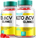 rize labs - Speedy Extreme Keto Plus ACV Gummy for Advanced Weight Loss with Apple Cider Vinegar 2000mg Supplement (120 Gummies)
