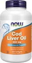 NOW Foods Supplements, Cod Liver Oil 650 mg, Excellent Source of Vitamins A and D-3, 250 Softgels