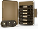 Weekly Pill Organizer 3X a Day, 7 Day Pill Box 3 Times, Portable for Travel Pill Case for Pills/Vitamin/Fish Oil/Medication/Supplements (3x7 Brown)