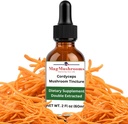 MagMushroom Cordyceps Mushroom Extract Liquid Tincture, Daily Supplement, Double Extracted for Maximum Potency, 2 Fl. oz., 60 Daily