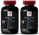 Nitric Oxide - Nitric Oxide Booster - Muscle Support, Power Focus, Energy Supplement, Performance Formula, Stamina Support, Exercise Supplement, Strength Focus, Endurance Mix 2 Bottle 120 Tablets