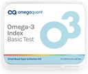 OmegaQuant Omega-3指数基本 - 血液ホームキットの1つのドロップで元のオメガ3血液検査キット、血液コレクションキットが含まれています  1 Omega-3テストキット
