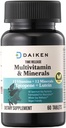 DAIKEN Mini Multivitamin, 60 Tablets, Enhanced with Lutein, Lycopene & Folic Acid, Time Released Multivitamin for Women & Men, Vegan & Easy to Swallow