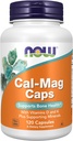 NOW Supplements, Cal-Mag with Zinc, Copper, Manganese and Vitamin D, 120 Capsules