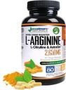 MAX 2650mg Nitric Oxide Booster L-Arginine - L-Citruline and Astragin - Time Release 2650 MAX Formula