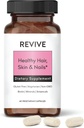 Healthy Skin, Hair & Nails Supplement by Revive Essential Oils - Supports Healthy Hair with Pantented Form of Biotin - Ashwagandha for Stress Support - Plus Vitamins & Minerals